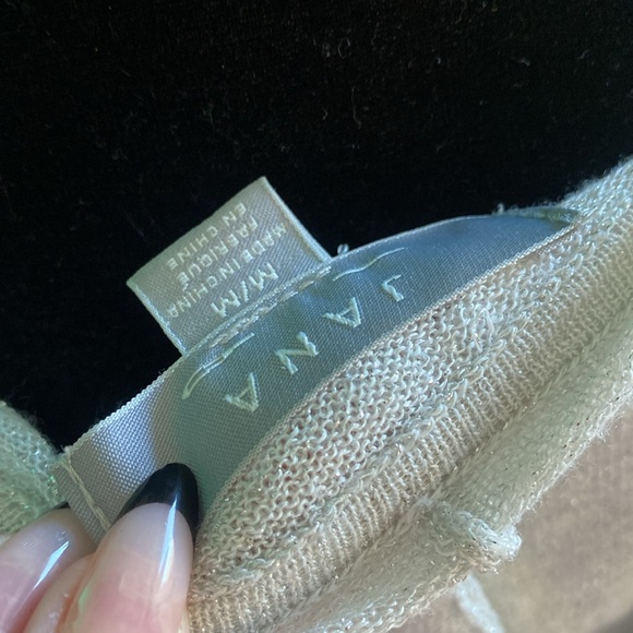 LANA light grey/silver iridescent, sheer hoodie. - Picture 3 of 5